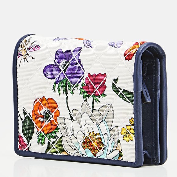 Gucci Trapuntata Floral-print Faille Cardholder new in box with dust bag - Picture 2 of 9